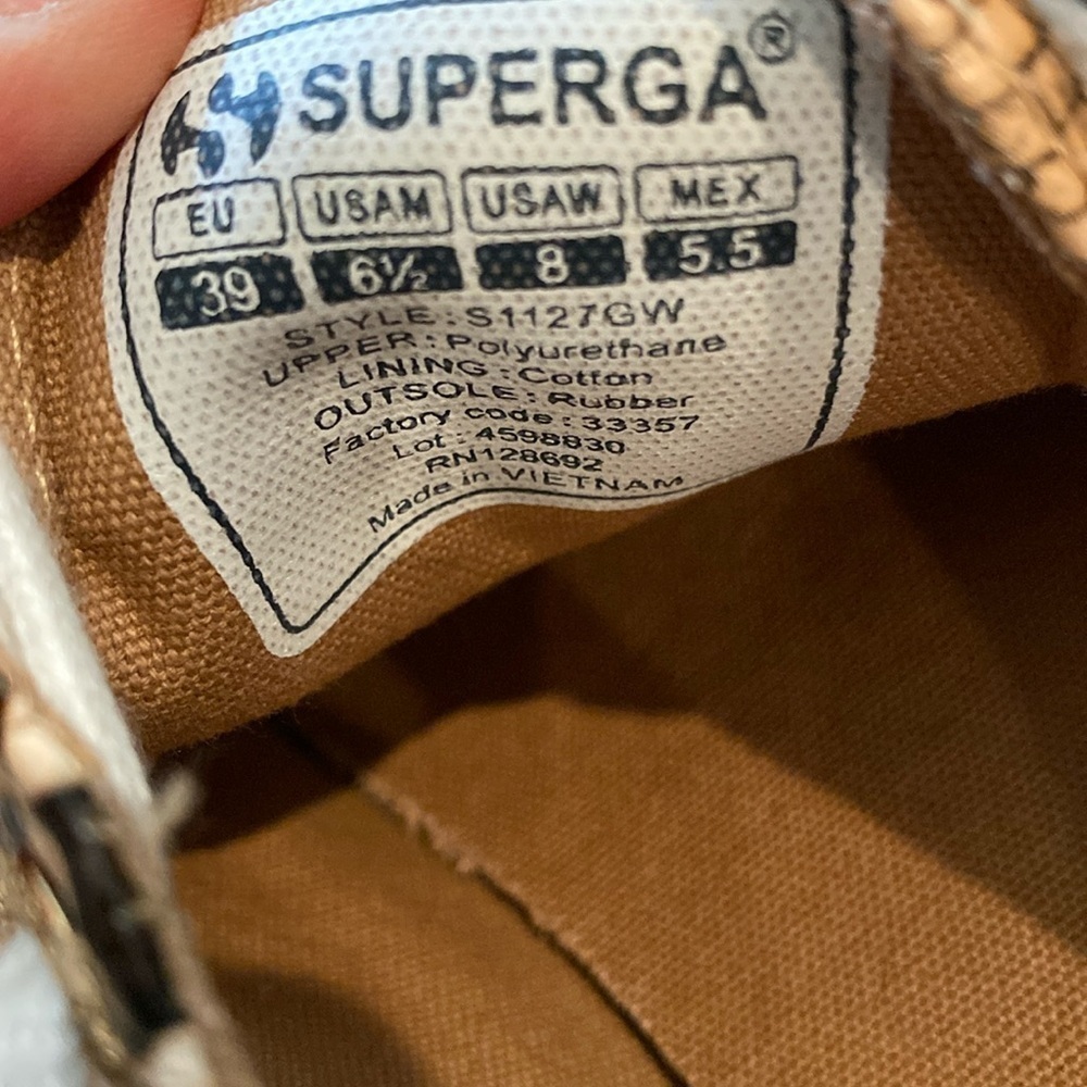 Superga Snakeprint Platform Sneakers - Picture 6 of 7